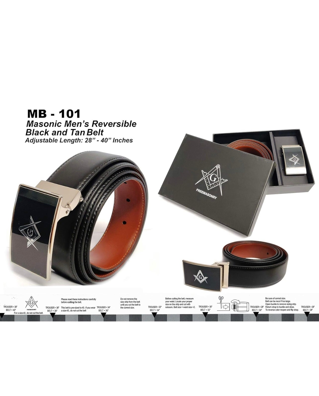 Masonic Men’s Belt