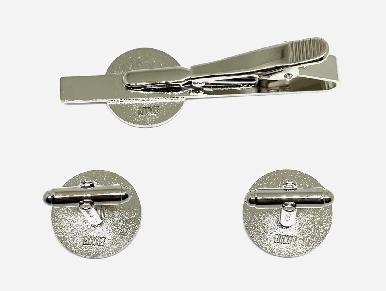 Masonic Freemason Square Compass Tie Clip Cufflinks TieBar Accessory Set