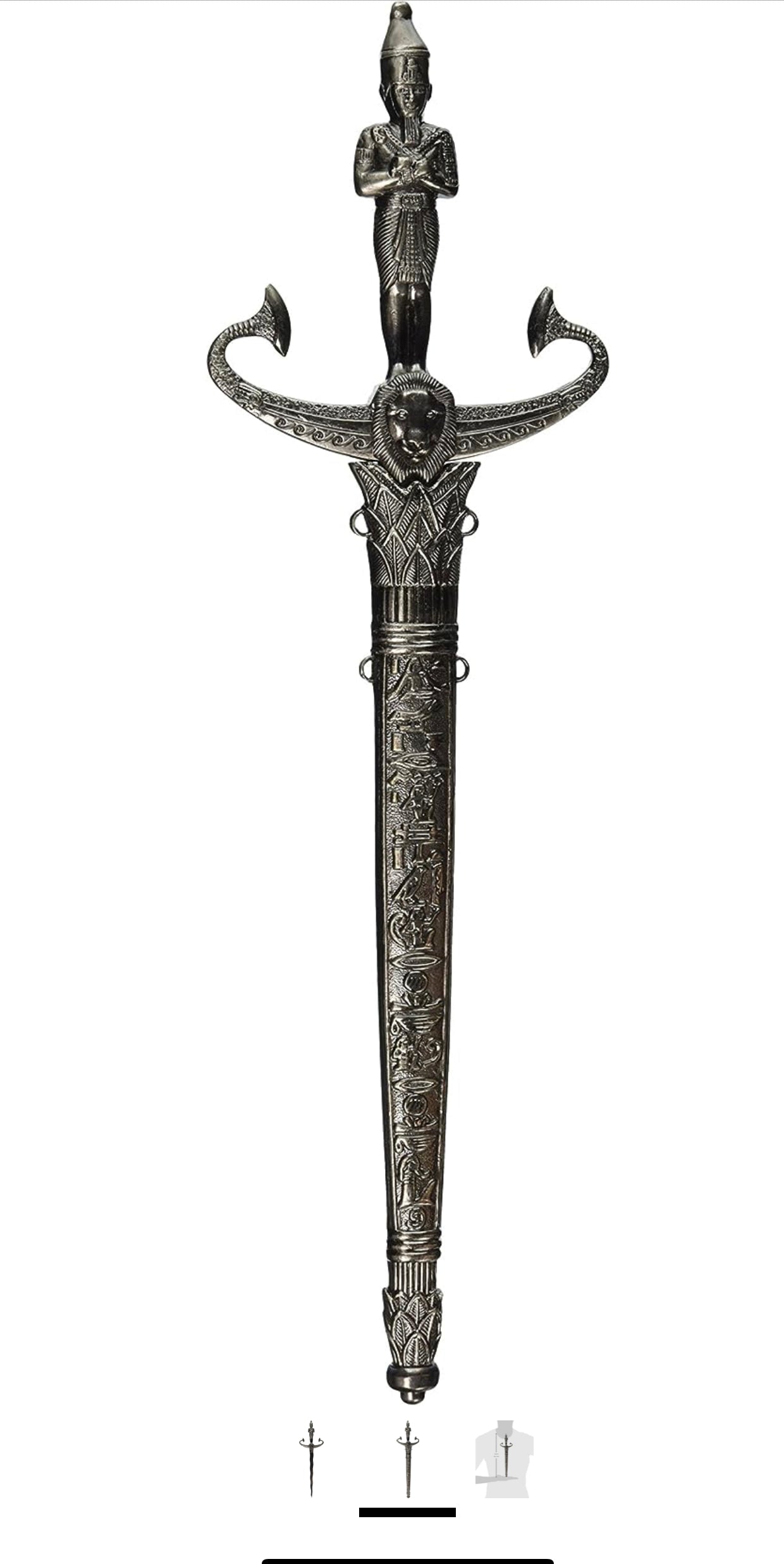 Shelter 8399 Male Egyptian Dagger with Sheath, 13.5"