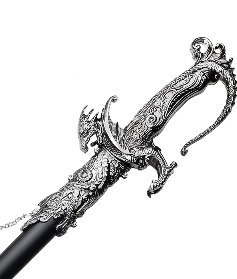 Saint George Dragon Saber Fantasy Knight Sword - Dull Blade