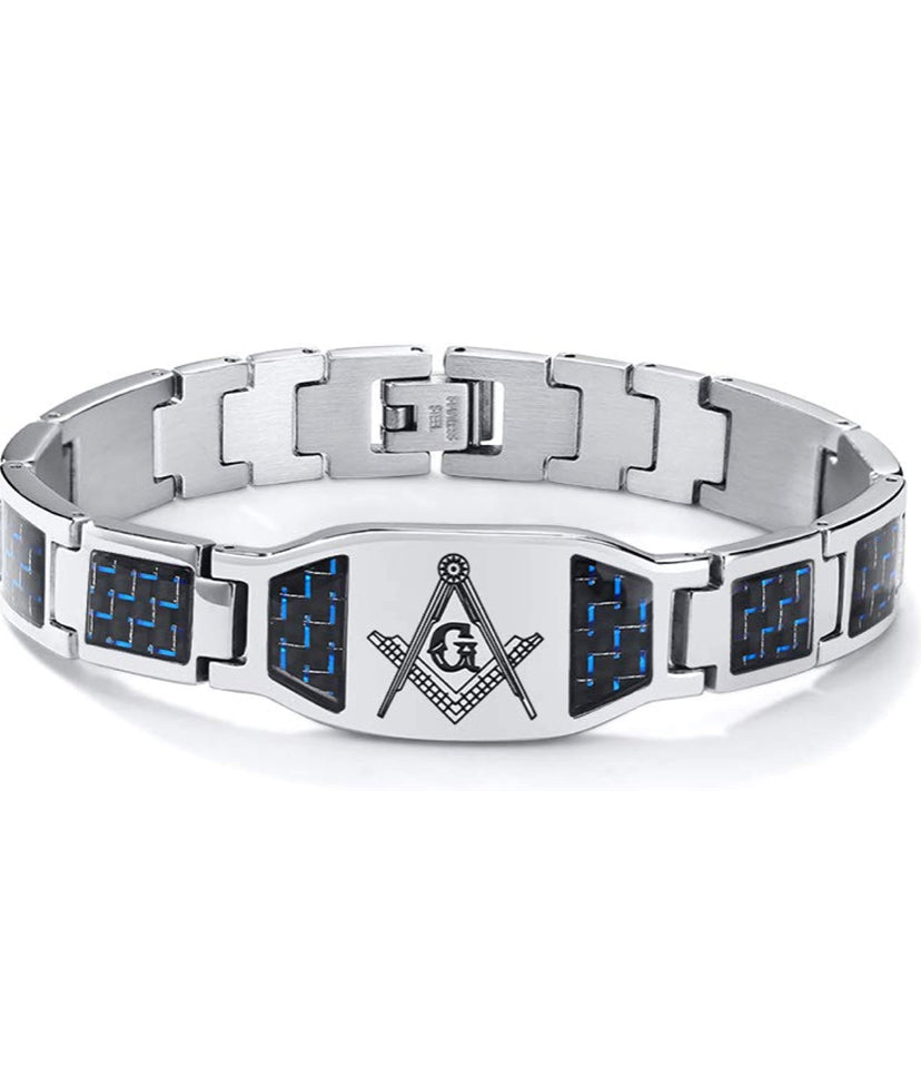 Stainless Steel Masonic Bracelet