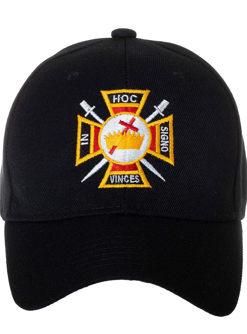 IN HOC SIGNO VINCES Knights Templar Masonic Baseball Cap