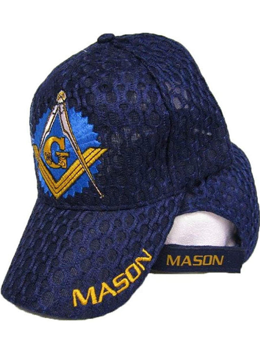 Blue & Gold Freeman Masonic Ball Cap